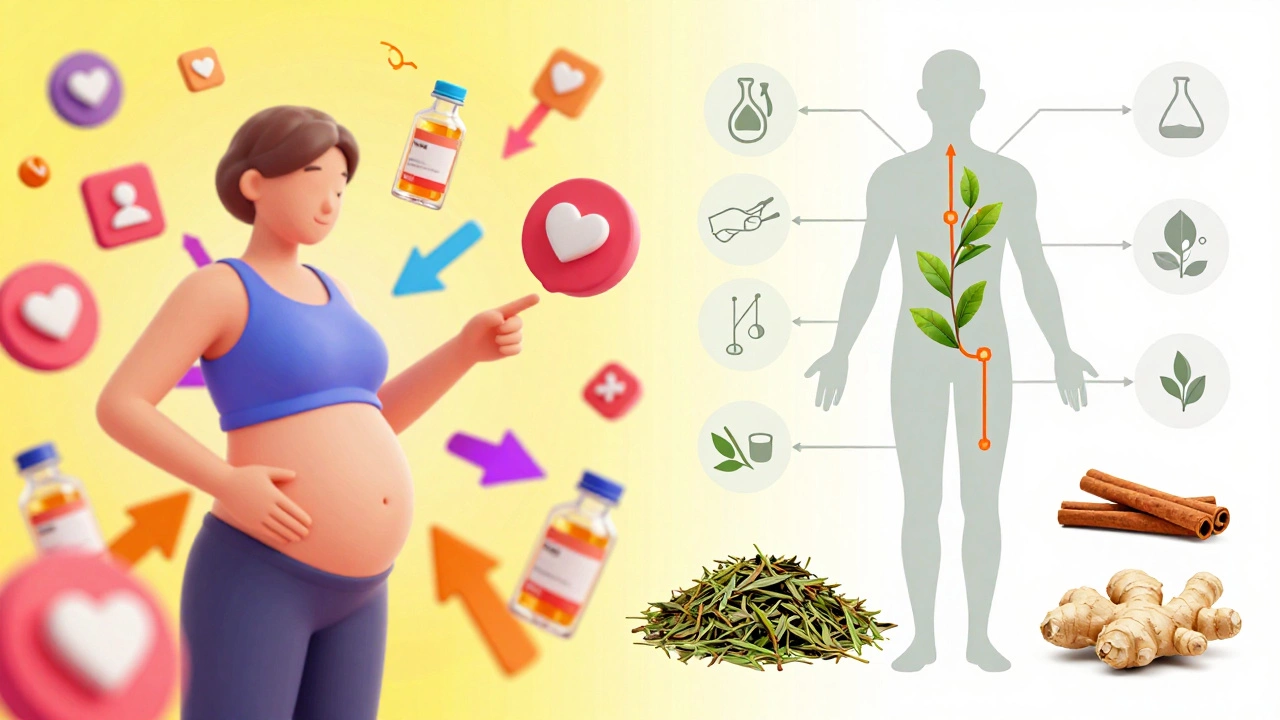 Visual contrast between social media weight loss myths and natural ingredients