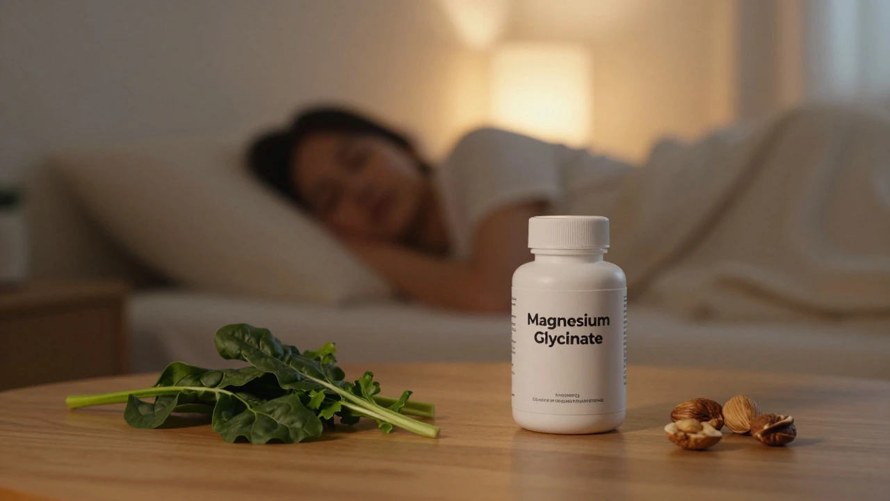 Cozy bedroom scene implying magnesium relaxation
